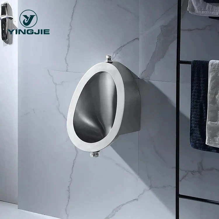 Yakakurumbira SUS304 Wall Yakakwira Oval isina Mvura Urinal